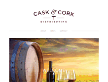 Tablet Screenshot of caskncork.com